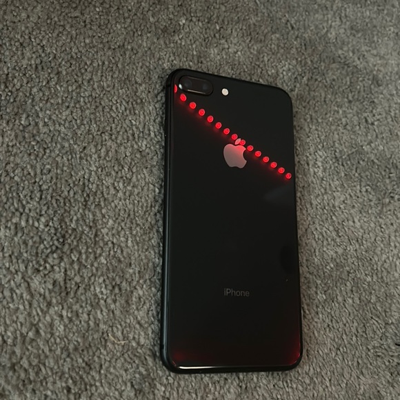 black Iphone 8 plus